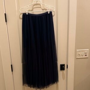 J. Crew Navy Blue Maxi Skirt